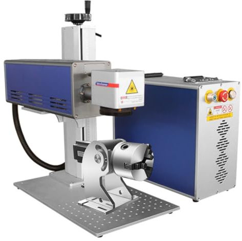 CO2 Marking Machine 210x210mm Machine de Marquage Marqueur non Métallique Machine de Gravure 10.6μm Machine Laser Fibre Graveur Laser Engraver Bois Acrylique Marquage en Cuir Graveur de Laser (40W)