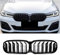 Gangying G30 Kühlergrill, G31 Nieren Schwarz passend für BMW 5er G30 G31 LCI Facelift Grill Nieren Schwarz Doppellamellen schwarz glänzende Grills 2021 2022 2023
