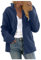 NSICBMNO Veste polaire grande taille à capuche zippée avec poches pour femme - Manteaux d'hiver pour femme - Veste polaire à manches longues - Manteau moelleux ouvert sur le devant - Vestes de sport,