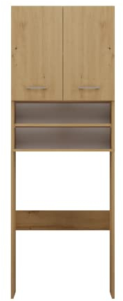 Oggi Tarifa DD Waschmaschinenschrank in Artisan-Eiche – 64 x 180 x 30 cm, integrierte Griffe, Premium-Qualität, platzsparend