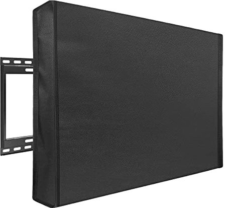 Tv Abdeckung Outdoor,TV Abdeckung TV-Abdeckung for den Außenbereich, staubdicht, wasserdicht, Abdeckung, Oxford-Schwarz, Fernsehgehäuse, TV(Black,70-75inch)