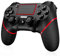 Shiptree Controller Wireless per PS-4, Gamepad Joystick Controller per Ps4/Pro/Slim/PC, Batteria da 600mAH, Doppia Vibrazione, Giroscopio, jack per Cuffie da 3,5mm,Touch Panel - Rosso