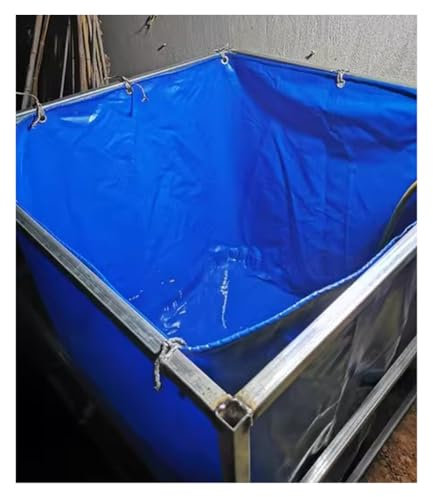 Piscina con accumulo d'Acqua, Rivestimenti Flessibili per laghetti per Pesci (Senza Telaio), Piscina in Sacchetto di plastica in Tela PVC da 0,45 mm con Anelli di trazione, Serbatoio di Cont