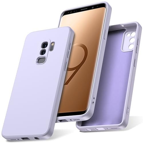 Watana for Samsung Galaxy S9 plus S9+ Case, Soft-Touch Silicone Phone Case, Shockproof, DustProof, Antiskid Full Body Armour Phone Cover with Microfiber Lining for samsung S9 plus S9+,Purple