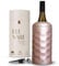 Elevàre Wine Cooler with Stopper | Up to 6-Hours Chill | Double-Walled Stainless Steel | Premium Gift-Ready Cooler for Wine & Champagne Lovers | Rose Gold