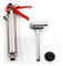 Stainless Steel Hand Caulking Gun, Cement Brick Caulk Dripless Mortar Caulking Gun, Sealant Grouting Gun with 2 Nozzles for Filing Gaps Walls, Red