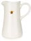Home Deco London Decorative Ceramic Water Jug with Bee Design, White, Large Table Pitcher
