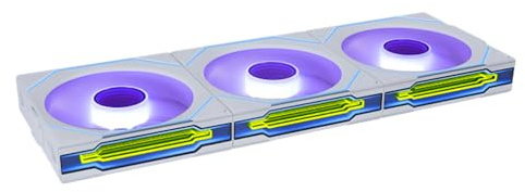 Lian Li UNI FAN SL-INF WIRELESS Reverse Blade 120mm White | Triple Pack PWM Case Fans With Controller, ARGB Lighting & Infinity Mirror, Interlocking Design, High Airflow, Quiet Operation