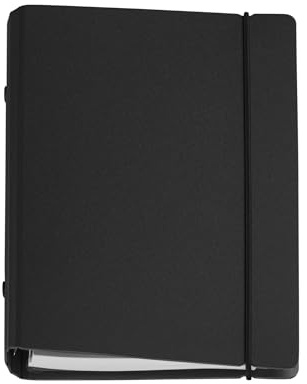 Miquelrius Terminplaner 2026, Wochenansicht, nachfüllbar, Wochenplaner, ähnlich A6+ (117 x 182 mm), Hardcover, Papier 80 g/m², ES-EN-PT, Schwarz