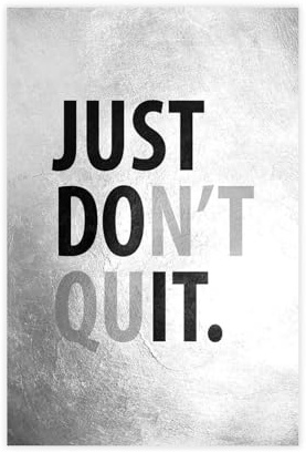 NEOHI Inspirierendes Poster Just Do It Room, Ästhetik, Leinwand, modernes Poster, Wandkunstdrucke, Gemälde, Wohnzimmer, Schlafzimmer, Dekoration, 50 x 75 cm