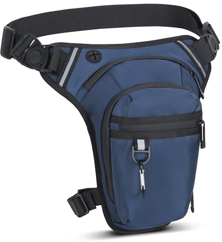 Sacoche de Jambe Moto, Étanche pour Cuisse, Tactique, Homme Femme