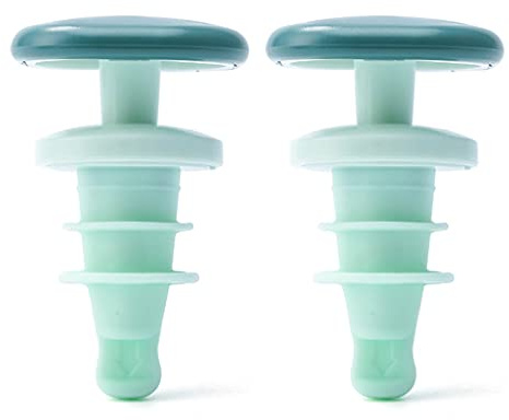 Silicone Food Grade Wine Stoppers Rubber Bungs Suitable for A Variety of Bottle Mouths Set of 2 for Home Brew Kitchen Wine Bottle Sealed Stoppoer