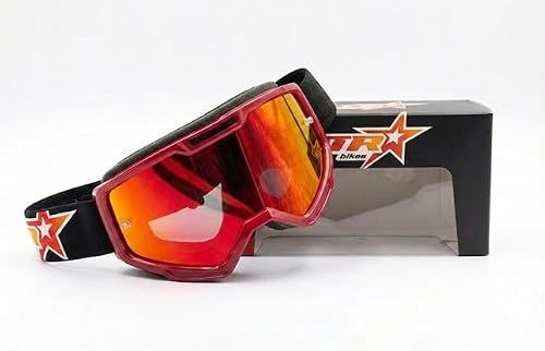 MTR bikes Gafas Motocross Infantil, Montura Flexible y Cristal antivaho