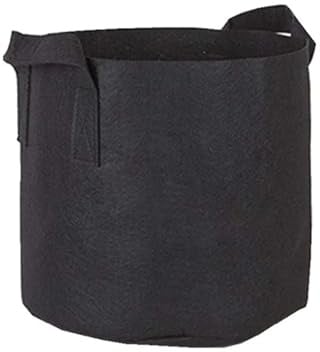 XUMKFJRE Pflanzbeutel for Gemüse/Blumen/Pflanzen, Schwarze Stoff-Pflanztöpfe, Erdbeer-Pflanztöpfe, Blumen-Pflanzbehälter, Heim- und Gartengeräte für Terrasse Balkon ＆ Garten(40 Gallon 70x40cm)
