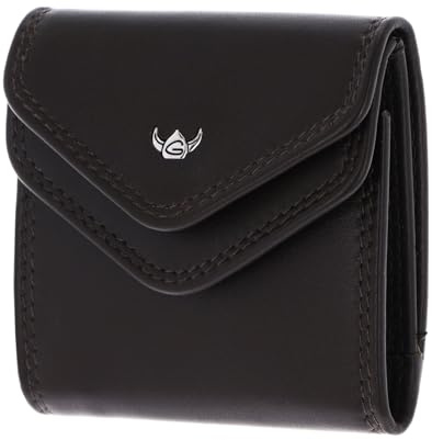 Golden Head Leder Geldbörse Polo Damen-Minischeintasche 1005 Dunkelbraun