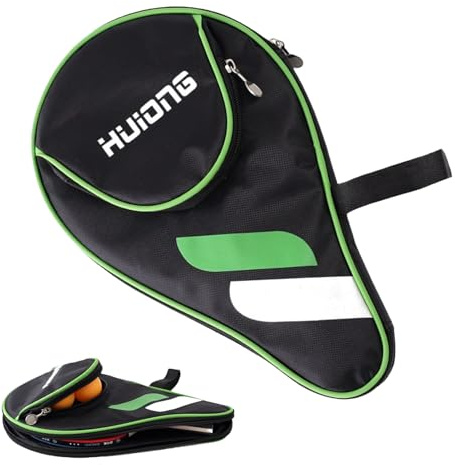 Tischtennisschläger Hülle Mit Ballfach,Tischtennisschläger Tasche,Hülle Tischtennisschläger,Padel Tasche,Tischtennis Tasche,TischtennisHülle,Tischtennis Schlägerkoffer Für 2 Schläger Und 3 Bälle