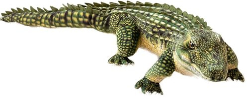 Xiyocadt Krokodil-PlüSenspielzeug, PlüSchtier Krokodil, Realistisches Design, Super Weich, Realistische Alligator, PlüSenspielzeug Braun Und Grau, Geschenk FüR Kinder Jungen MäDchen (68cm,lv)
