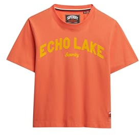 Superdry Damen Lockeres, kastiges Outdoor Location T-Shirt