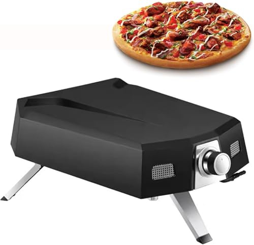 Commercial 12-Inch Gas Pizza Oven with Stone, Propane-Powered Outdoor Oven Kit for Custom Pizzas, for Home, Restaurants, and Backyard Camping