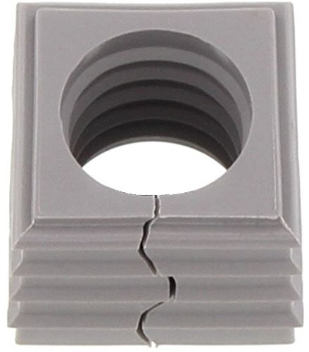 CONTA-CLIP 28574.6 Kabeldurchführungssystem Kdsclick, Dichtelement KDS-De 13-14 Gr, Montageart: Stecken, Länge x Breite: 20, 3 mm, Kabeldurchmesser Max.: 14 mm, IP 66, Farbe: Grau, 10 Stück
