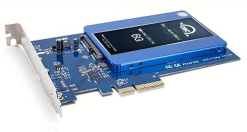 OWC Accelsior S PCIe Adapter for 2.5 SATA III SSD Drives and OWC 500GB Mercury Electra 6G SSD