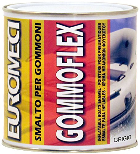 Euromeci Gommoflex, Smalto per Gommoni, Grigio, 750 ml