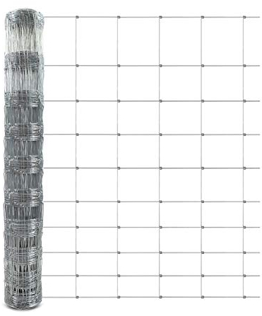casa pura Wildzaun verzinkt in Fachhandel-Qualität | Verschiedene Höhen je nach Tierart | 50 m lang | Weidezaun Forstzaun Tierzaun Drahtzaun Gitterzaun Drahtgeflecht (120 cm x 50 m)