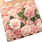Floroom Künstliche Blumen, 50 Stück, echt aussehend, schimmernd, Rouge und Pfirsich, Schaumstoff, künstliche Rosen mit Stielen für DIY, Hochzeitssträuße, Babyparty, Partytische, Heimdekorationen
