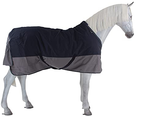 Winterdecke 50g Füllung 600D TYREX EquiTheme Marineblau/grau 165cm