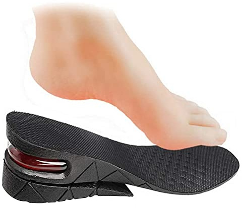 ZHIYE Height Increasing Shoe Insole, 3 cm 5cm 7 cm Adjustable 3-Layer Orthotic Air Cushion Heel Insert Increase Insole for Men Women