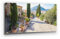 Einfach schönes Mallorca Bild auf Leinwand, Pollensa als 120x60cm großes XXL Leinwandbild. Wandbild als Hintergrund und Deko für Wohnzimmer & Schlafzimmer. Aufgespannt auf Holzrahmen