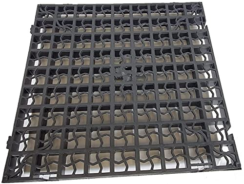 40 x Black Plastic Paving Driveway Grid Turf Grass Lawn Path Gravel Protector Drainage Mat (10 Square Meter)