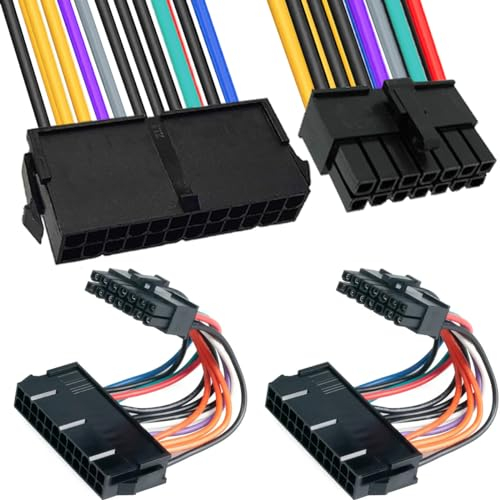 Xiatiaosann 24-pin auf 14-pin PSU ATX Mainboard Adapter Kabel für Lenovo für IBM, 2 Stück 24-pin Stecker zu 14-pin Stromkabel für Hauptstrom