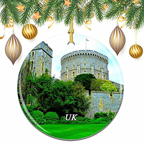 Regno Unito Inghilterra Castello di Windsor Natale Albero di Natale Ornamento Decorazione Matrimonio Ciondolo Appeso Decorazione Città Viaggio Souvenir Collection