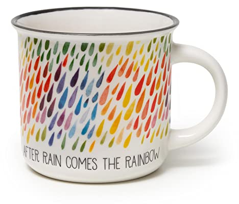 Legami - Cup Puccino, Tazza in Porcellana New Bone China, Tema After Rain, Take a Break Collection, Capacità 350 ml, Lavabile in Lavastoviglie, Utilizzabile in Microonde