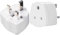 DINGFENG Indian to UK Plug Adapter 2-Pack India to UK 3 Pin Plug Adapter, India to UK Converter Plug Travel Adaptor with 5A Fuse for Type D Plug,Conversion Plug