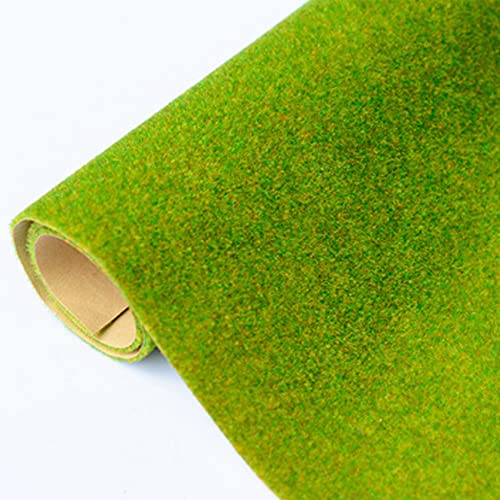 Tiardey Lot de 5 tapis de gazon en nylon pour modélisme - 20 x 30 cm - Vert