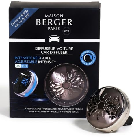 MAISON BERGER Pince Diffuseur Voiture Technique Flower