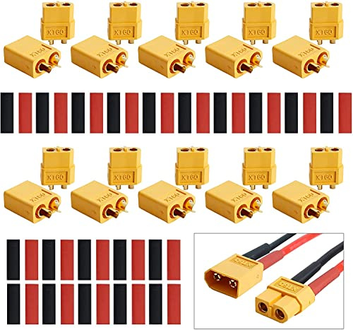20 Stück (10 Paar) XT60 Connector Männlich Weiblich für RC Lipo Akku