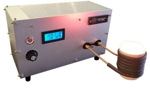 Four de fusion d'or à haute fréquence 3 kW 220 V pour machine de chauffage par induction + creuset