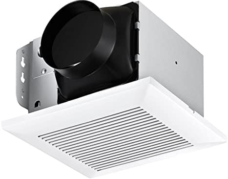 JOEAONZ Bathroom Exhaust Fan 110 CFM 1.0 Sones Ultra-Quiet with Metal Housing, Ceiling Mount Ventilation Fan Large Air-flow Capacity, Energy-Saving Household Bath Vent Extractor, White Plastic Grille