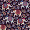 HEKO PANELS Stoff Oxford Wasserdichte Meterware Canvas-Stoff Polyester Stoff Zum Nähen Nähstoffe Dekostoffe Wasserabweisend Blickdicht Elefanten 2 Meter 155 x 200 cm
