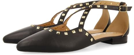 GIOSEPPO Damen Garcon Flaches Ballett, Schwarz, 37 EU