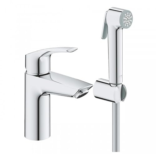 GROHE Eurosmart Einhebelmischer mit Handbrause, Größe S, verchromt, 23124003