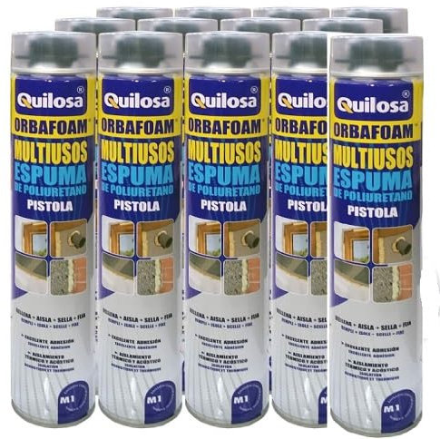 QUILOSA - Lot de 12 mousse de polyuréthane quilosa Orbafoam O2-M1 750 ml