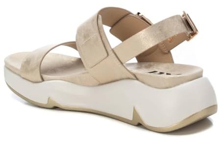 XTI Damen 14273803 Flache Sandale, Gold 86, 36 EU