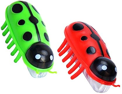 CLSSLVVBN 2 Pièces Mini Robot Scarabée Électrique Insecte Chat Chien Bug Automatique Flip Party Favors Drôle À Piles Vibration Pet Jouets