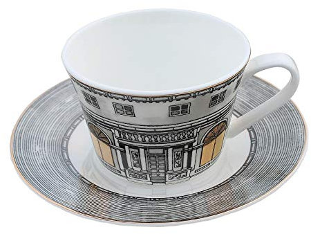 Generic Castle Coffee Cup Set Building Coffee Cup 200Ml Personality Espresso Coffee Cup and Saucer