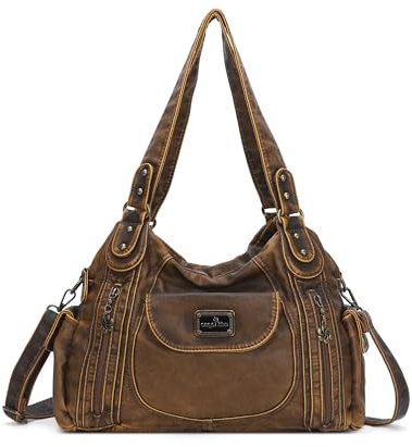 Angel Kiss Geldbörsen für Damen, große Umhängetasche, Hobo-Tragetasche, Geldbörse, mehrere Taschen, Kunstleder, Hobo-Geldbörse
