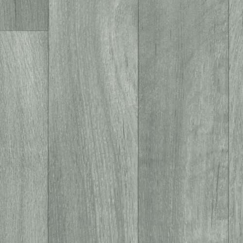 Grey Modern Wood Effect Anti-Slip Vinyl Flooring For Kitchen, Bathroom, & Living Room, 2.0mm Thick Cushion Backed Vinyl Sheet, 5 Years Warranty-2m(6'6) X 2m(6'6)-4m²